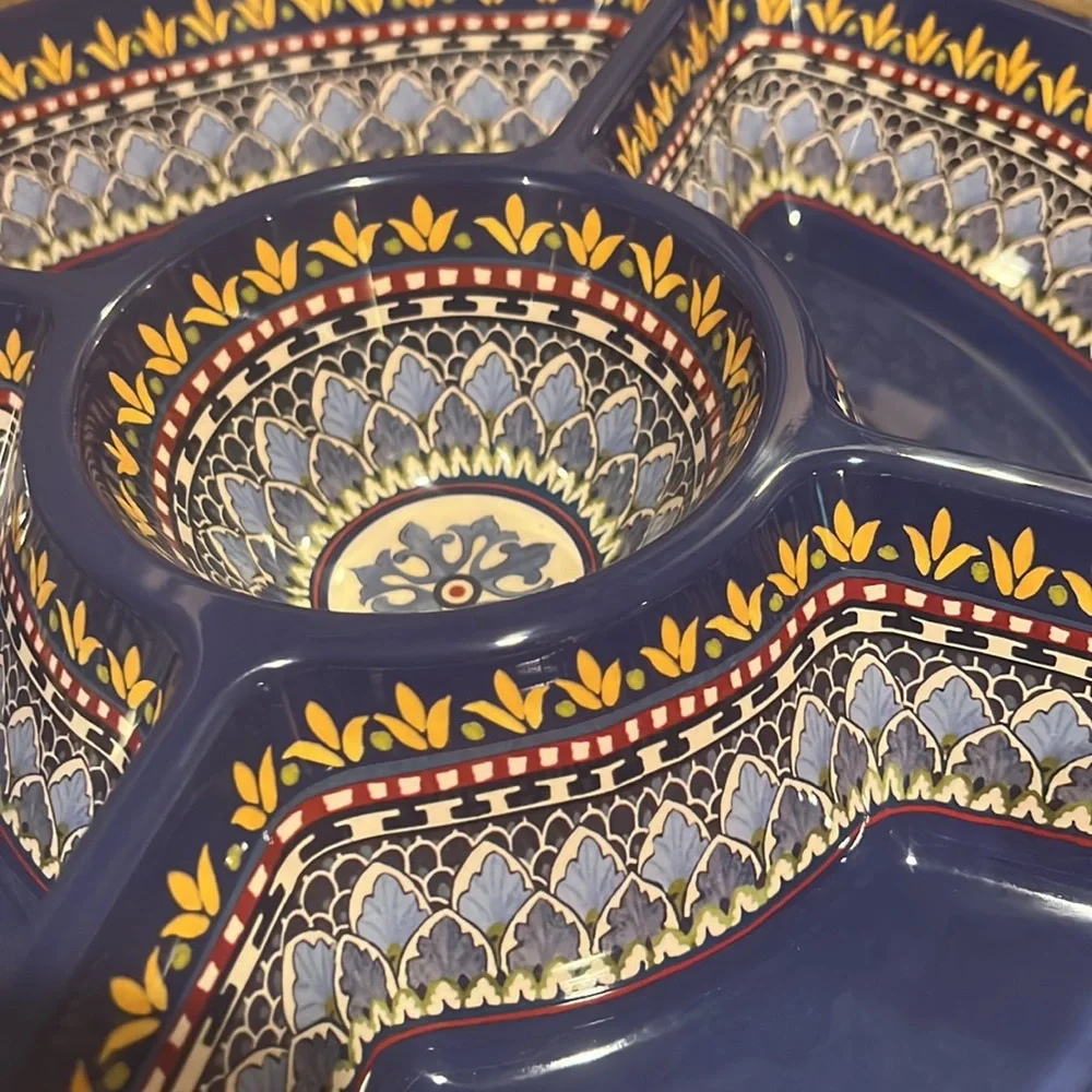 Williams Sonoma Sicily Melamine Chip & Dip Platter